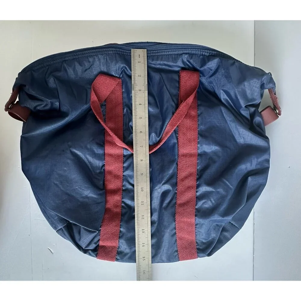 Vintage Pierre Cardin Paris New York Weekender Duffle Bag‎ Tote Bag Navy Blue